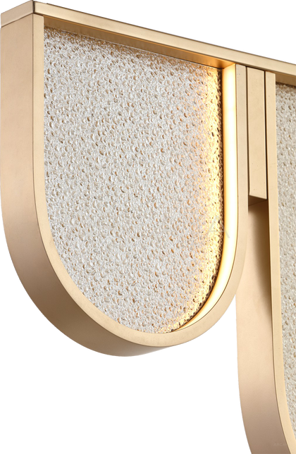 Linear Gold Wave Pendant Light 95326 - scene