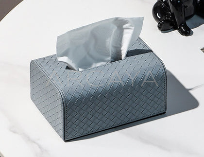 Leather Tissue Box Entryway - scene