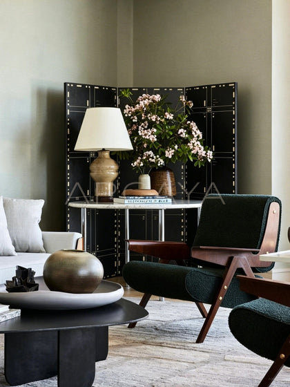 Bauhaus Geometric Folding Screen - scene
