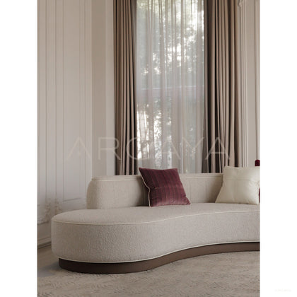 Handmade Curved Sofa - scene