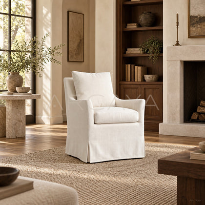 Cotton Linen Cloud Sofa - scene