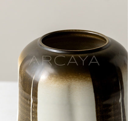 Mid Century Gradient Glaze Ceramic Vessel - scene