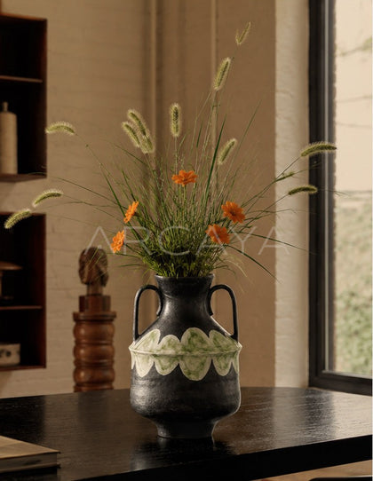 Dadan Double Ear Ceramic Vase Study - scene