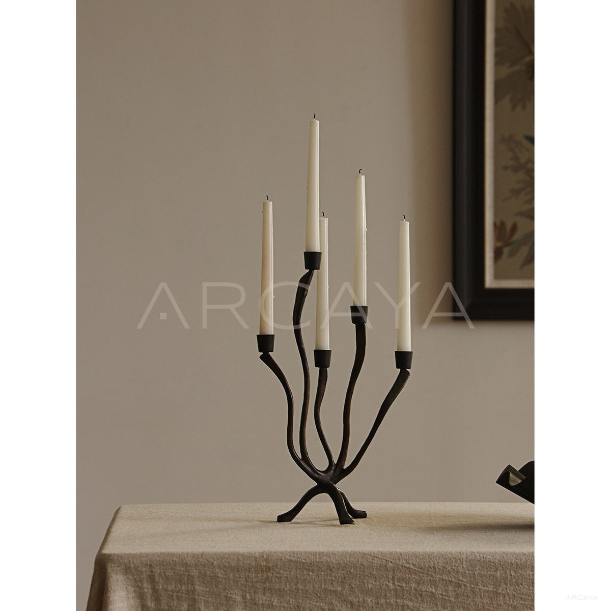 Multi Arm Curved Candelabra — Decorative Objects in detail