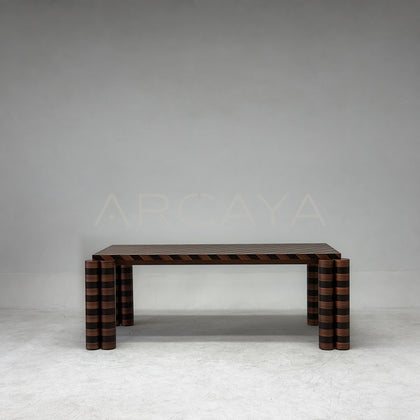 Diagonal Grain Patchwork Dining Table - main