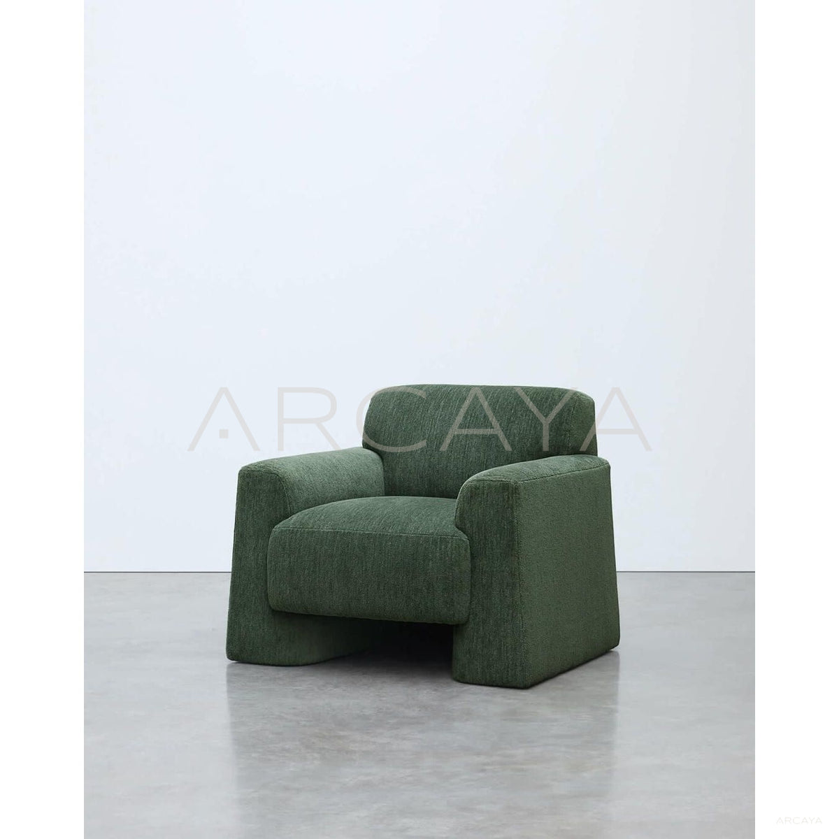 Green Lounge Chair in detail