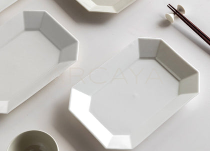 Sunxun Collab White Porcelain Dinner Plate - scene