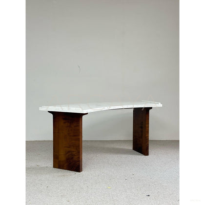 Custom Wabi Sabi Fan Shaped Desk - scene