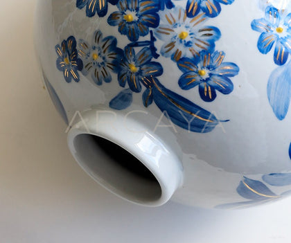 Chinese Blue White Jar Hydroponic Vase Large - scene