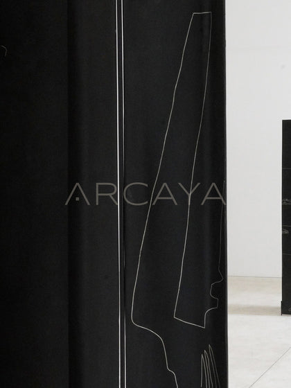 Mid Century Statement Folding Screen - scene
