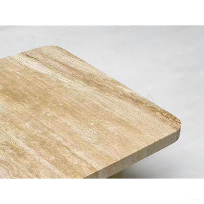 Wabi Sabi Travertine Coffee Table - scene