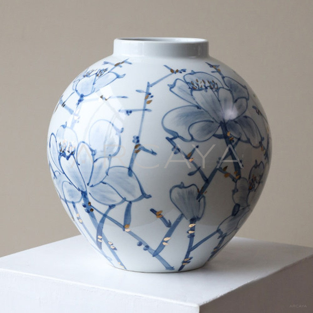Jingdezhen Blue White Floor Jar Vase - main
