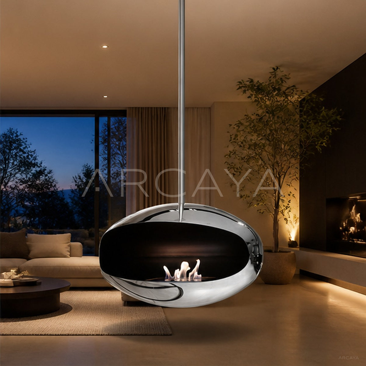 Lucas Hanging Fireplace - main