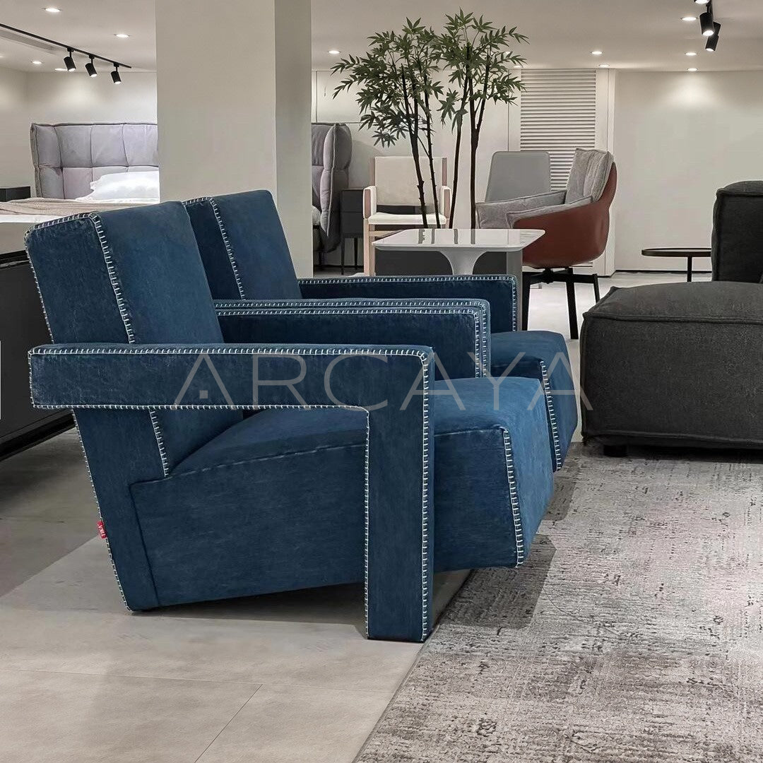 Utrecht Style Denim Chair - main
