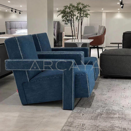 Utrecht Style Denim Chair - main