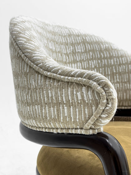 Solid Wood Upholstered Dining Chair - detail