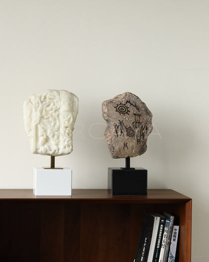 Mid Century Roman Fresco Sculpture - scene
