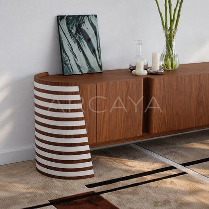 Yiduo Warm Wood Tv Stand - main
