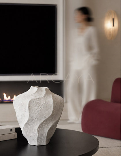 Wabi Sabi Handmade Textured Vase - scene