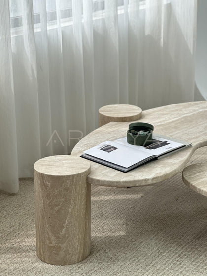 Marble Living Room Coffee Table - scene