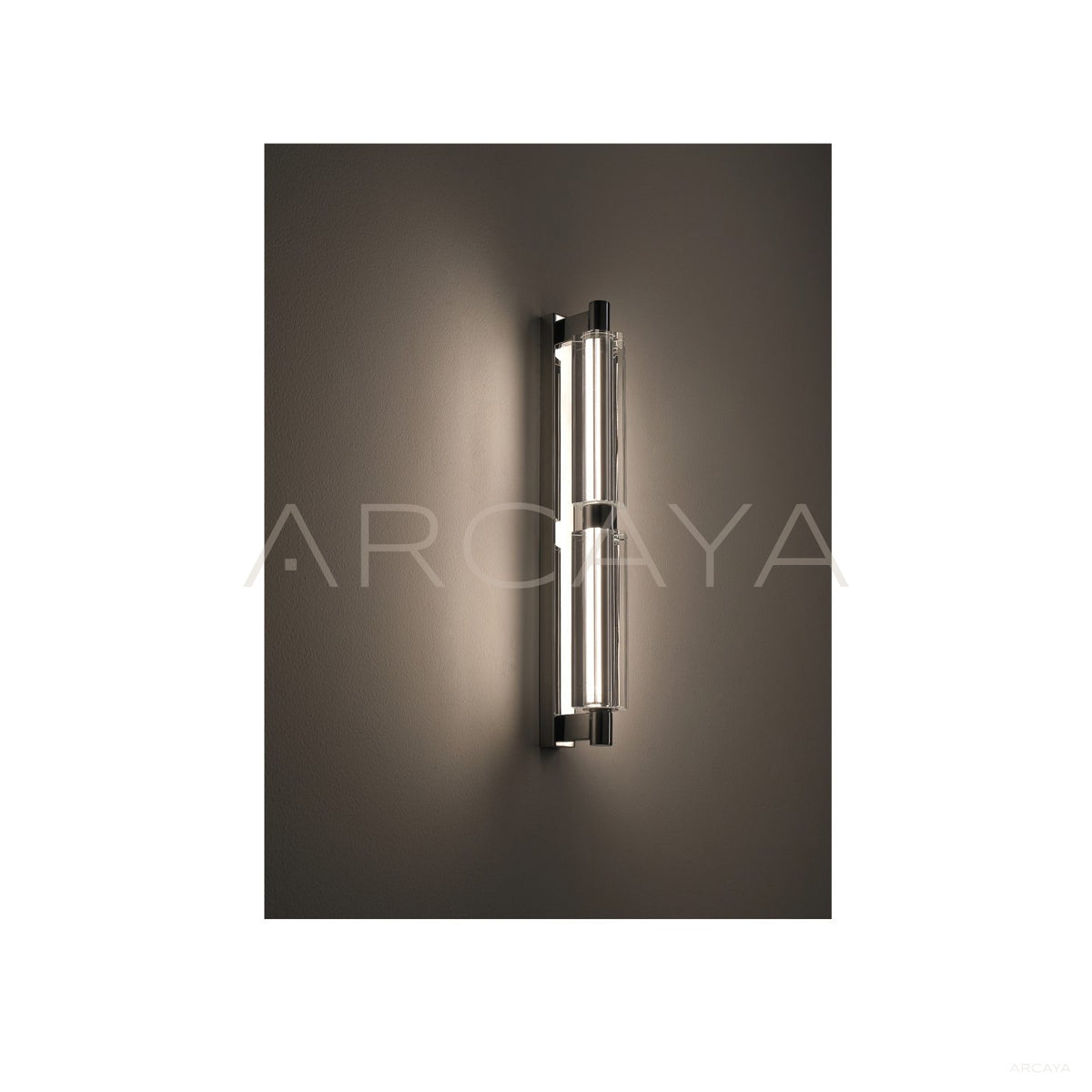 Clear Geometric Crystal Bar Wall Light 80605 in detail