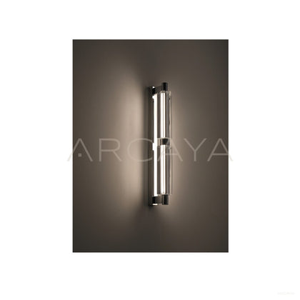 Clear Geometric Crystal Bar Wall Light 80605 - scene
