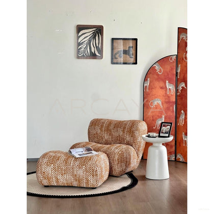 Lazy Lounge Chair With Ottoman - scene