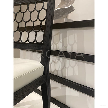 Maritime Fish Scale Dining Chair - scene