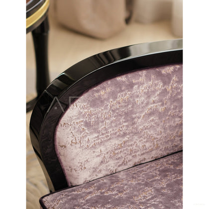 Amaya Sky Purple Armchair - scene