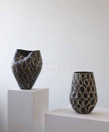 Wabi Sabi Jingdezhen Large Floor Ceramic Vase - scene