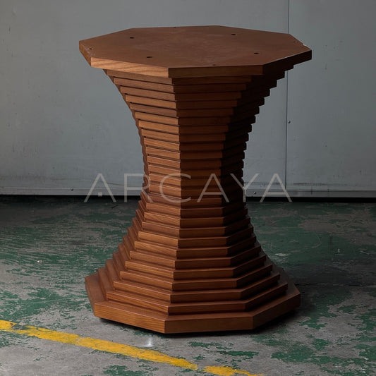Layered Mid Century Round Table Base - main