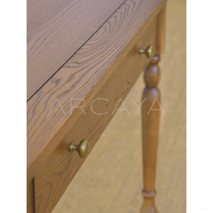 Mid Century Old Money Small Desk - scene