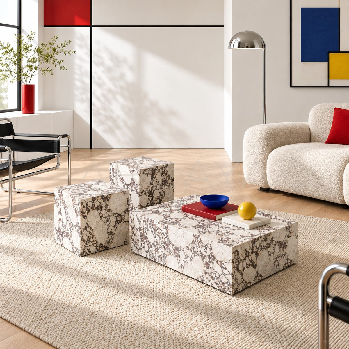 Bulgari Purple Coffee Table in detail