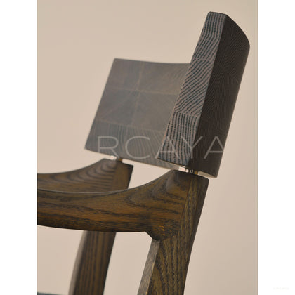 Oak Smoked Light Brushed Dining Chair - scene