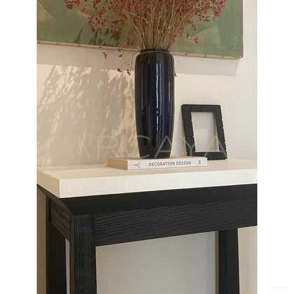 Charbon Lacquer Nightstand - scene
