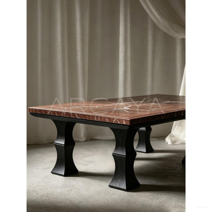 Square Bamboo Coffee Table - scene