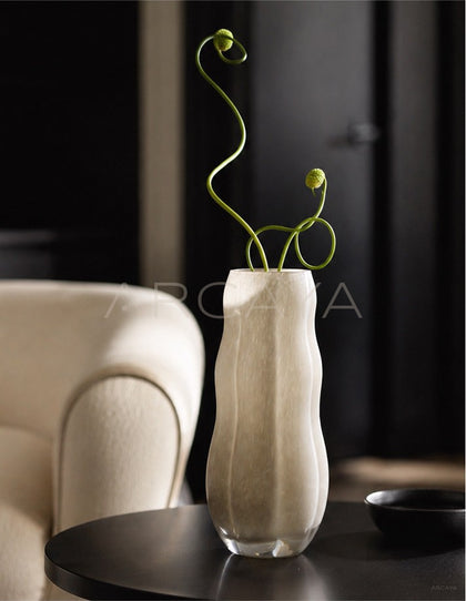 Handmade Pleated Glass Vase - scene