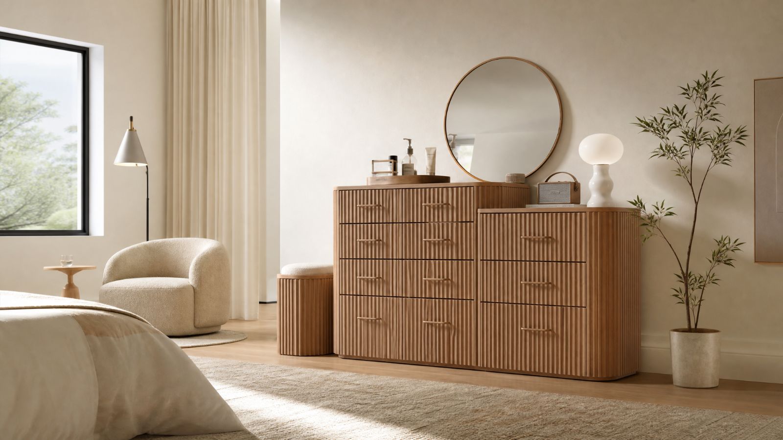 Dressers in a modern room
