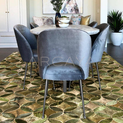 Durable Cowhide Rug - scene