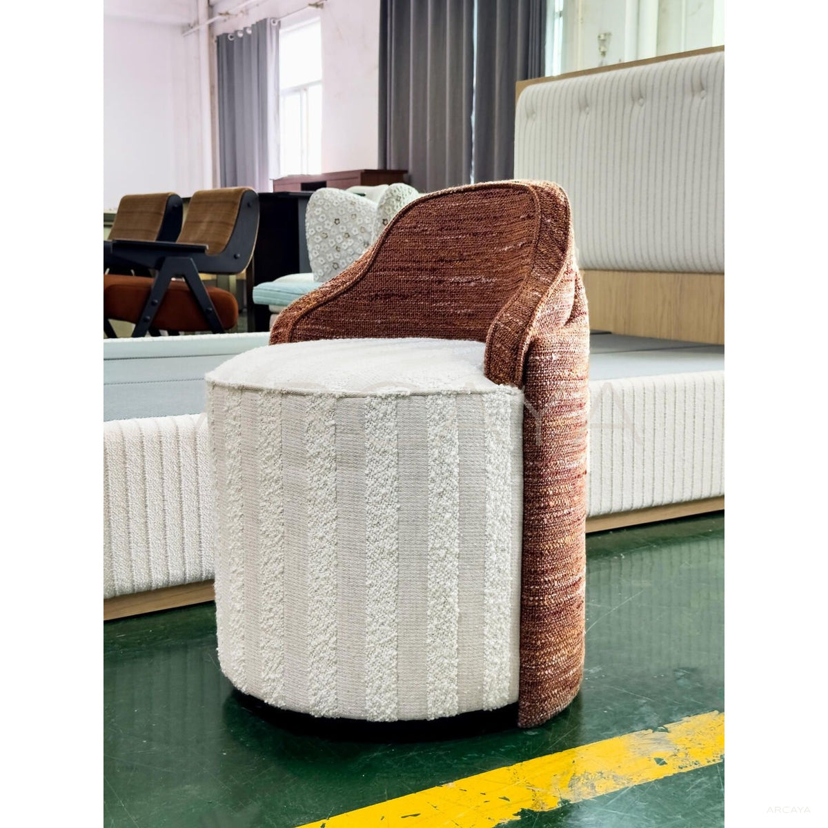 Designer Vanity Stool in detail