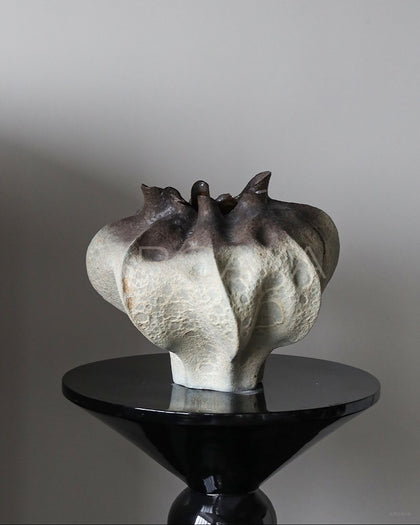 Wabi Sabi Hand Pinched Textured Ceramic Vase - scene