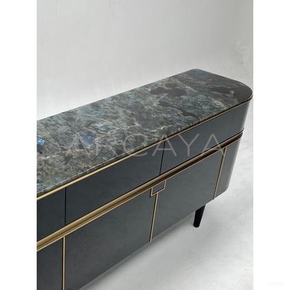 Blue Jade Stone Entryway Cabinet - scene
