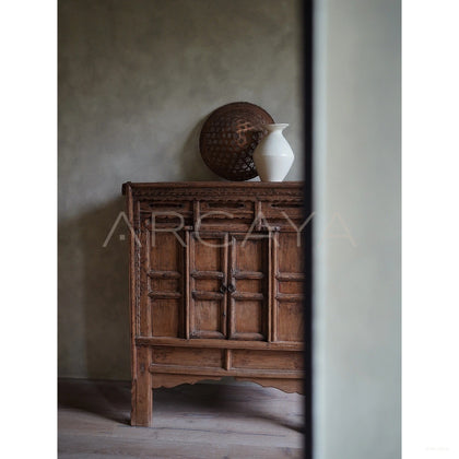 Reclaimed Old Wood Contemporary Piece — Storage - scene