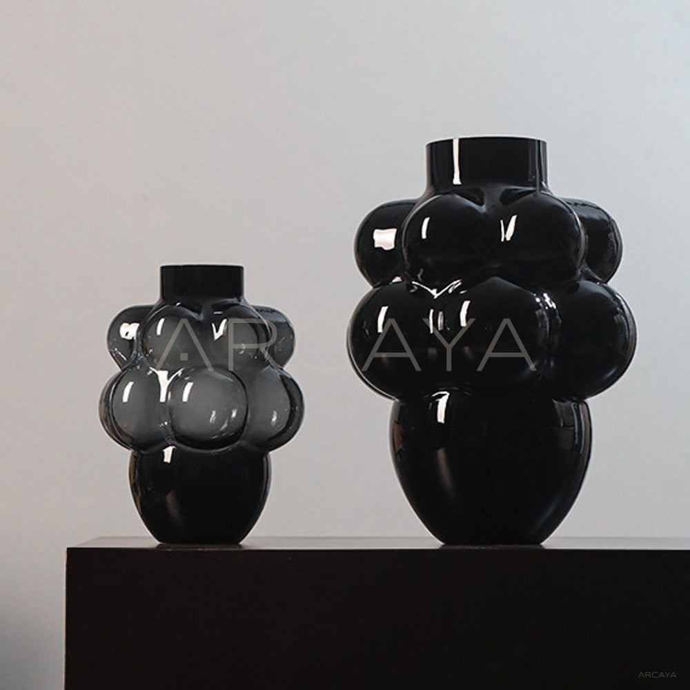 Black French Glass Vase - main