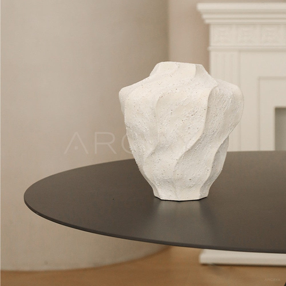 Handmade Rock Texture Ceramic Vase - main