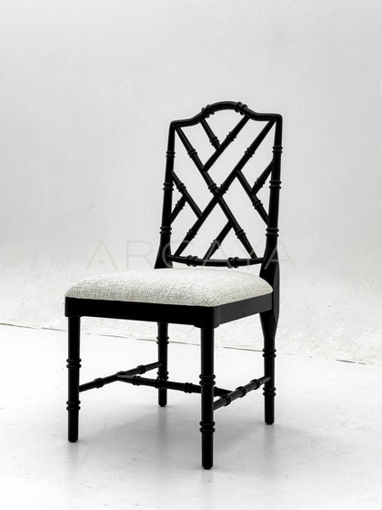 Vintage Bamboo Joint Dining Chair - scene