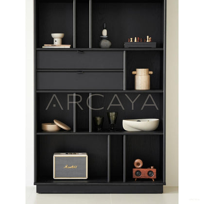 Classic Black Bookcase - scene