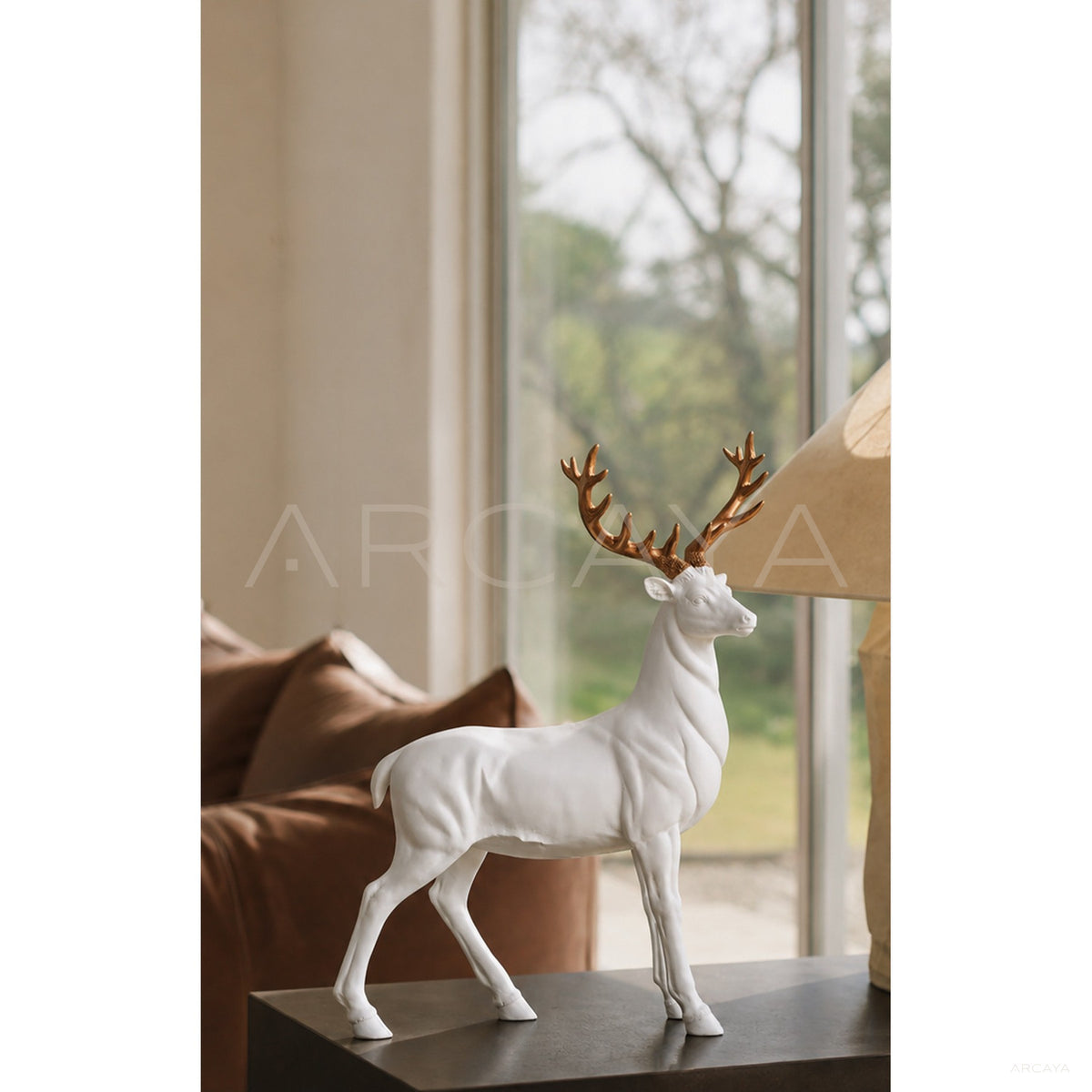 Elk Sculpture Art Ornament in detail