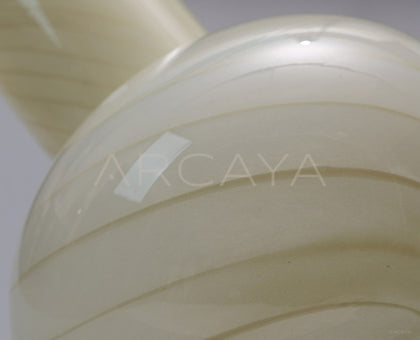 Mid Century Striped Gourd Vase - scene