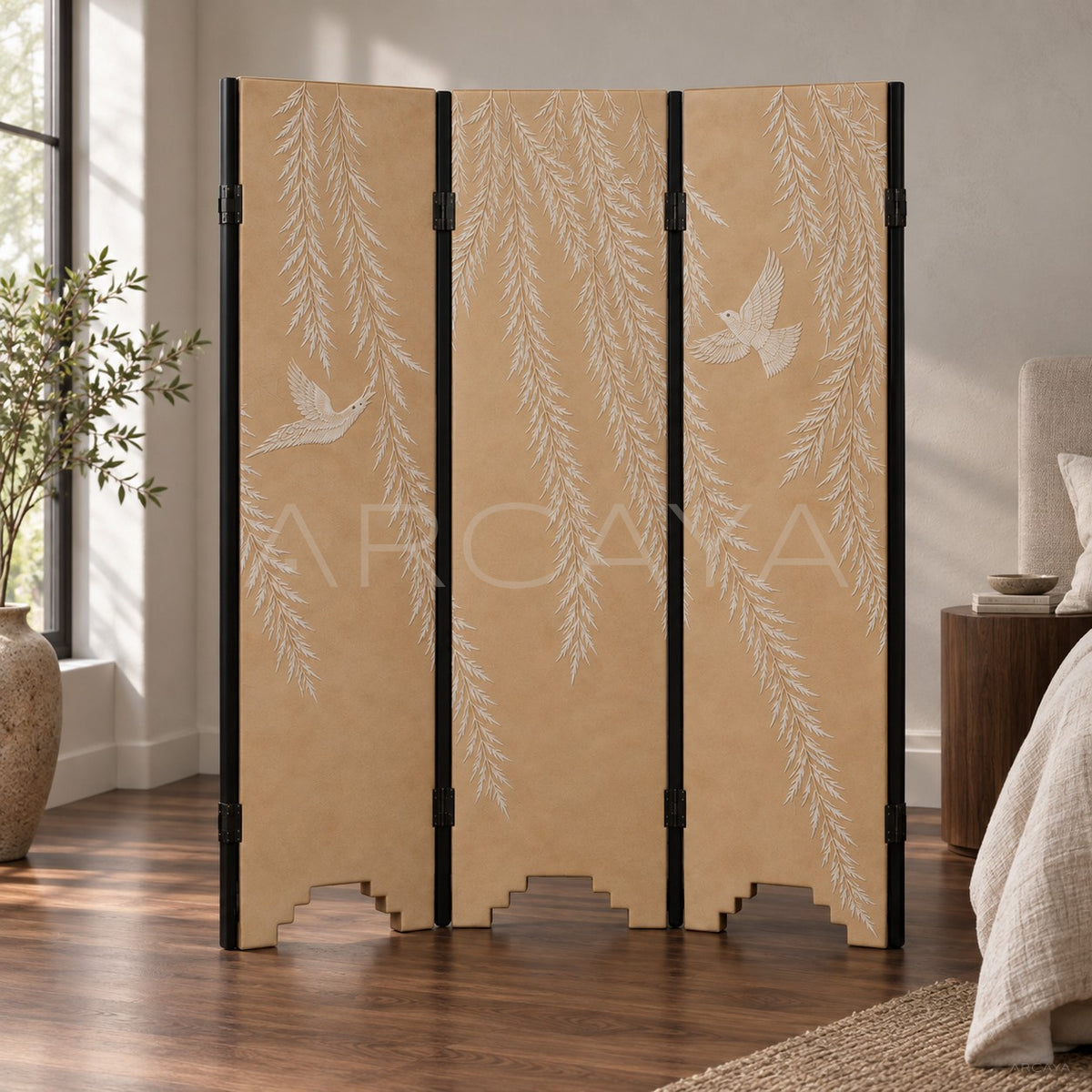 Movable Bed Backdrop Folding Screen - main
